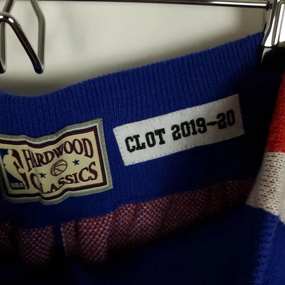 Philadelphia 76ers‎ CLOT Mitchell & Ness NBA XS XSmall Knit Shorts Blue New